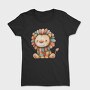 Lion Patchwork Clipart, Tricou Femei
