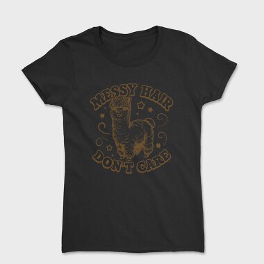 Messy Hair Lama, Tricou Femei