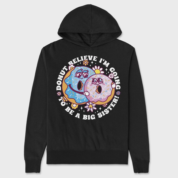 Donut Sisters, Hanorac Oversize Barbati (Unisex)
