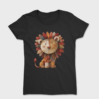 Lion Patchwork, Tricou Femei