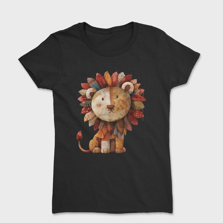 Lion Patchwork, Tricou Femei