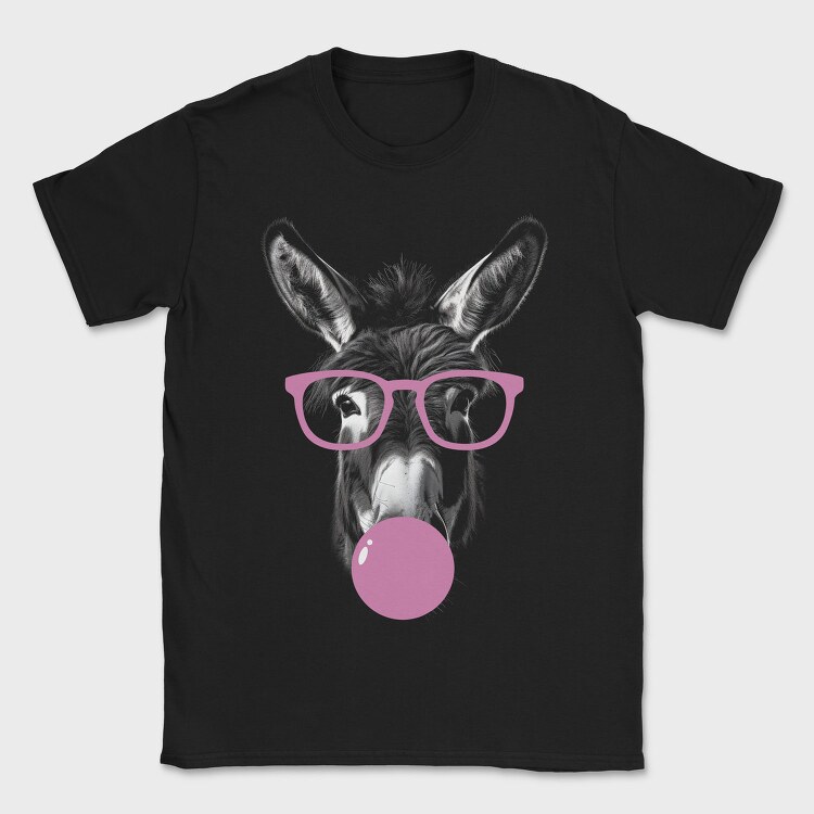 Donkey Monochrome Bubblegum, Tricou Barbati (Unisex)