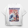 Dogzilla Retro Japanese, Tricou Oversize Barbati (Unisex)