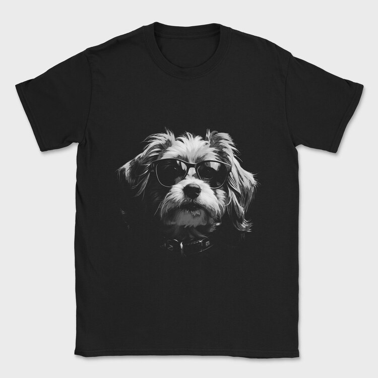 Dogs Unglasses Monochrome, Tricou Barbati (Unisex)