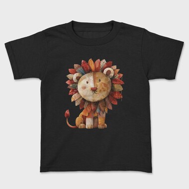 Lion Patchwork, Tricou Copii