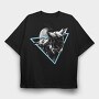 Dogs & Moon, Tricou Oversize Barbati (Unisex)