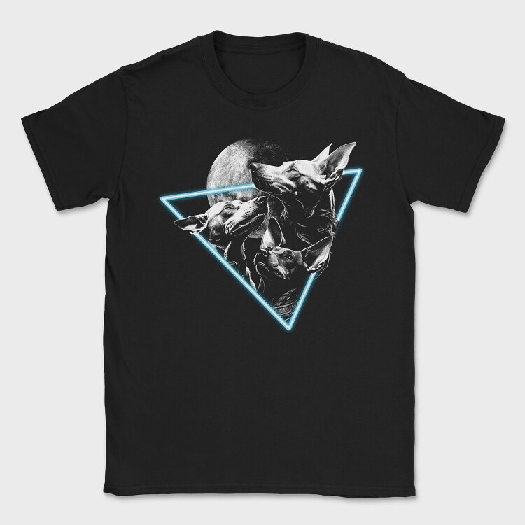 Dogs & Moon, Tricou Barbati (Unisex)