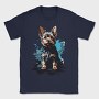 Dog Yorkshire Watercolor, Tricou Barbati (Unisex)