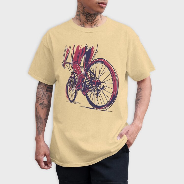 Muscular Cyclist, Tricou Barbati (Unisex)