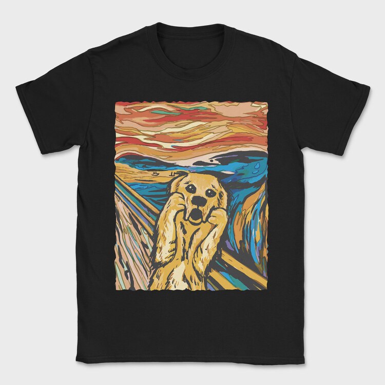 Dog Scream, Tricou Barbati (Unisex)