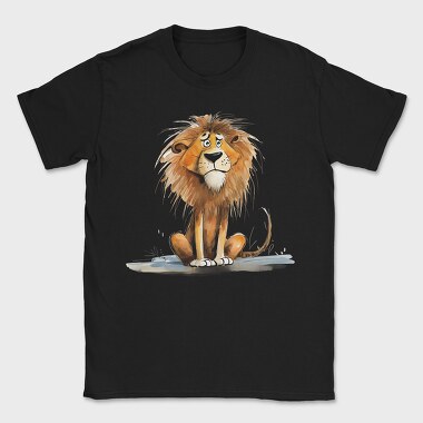 Lion Sitting Around, Tricou Barbati (Unisex)