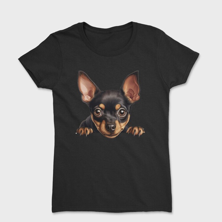 Miniature Pinscher Peek, Tricou Femei