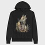 Lynx Forest Silhouette, Hanorac Oversize Barbati (Unisex)
