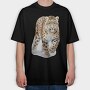 Leopard Walking Pose, Tricou Oversize Barbati (Unisex)