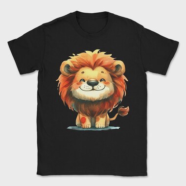 Lion Smiling Face, Tricou Barbati (Unisex)