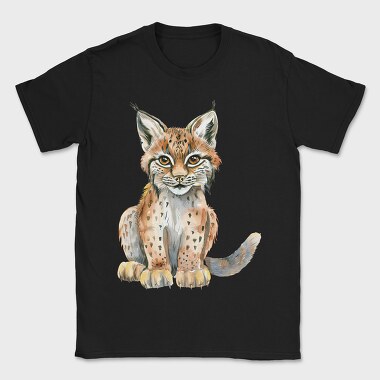Lynx Sitting Face, Tricou Barbati (Unisex)