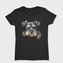 Miniature Schnauzer Face, Tricou Femei