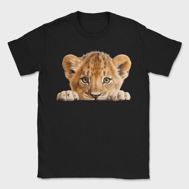 Lion Cub Peeking, Tricou Barbati (Unisex)