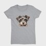 Miniature Schnauzer Peeking, Tricou Femei