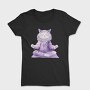 Meditating Cat Pajamas, Tricou Femei