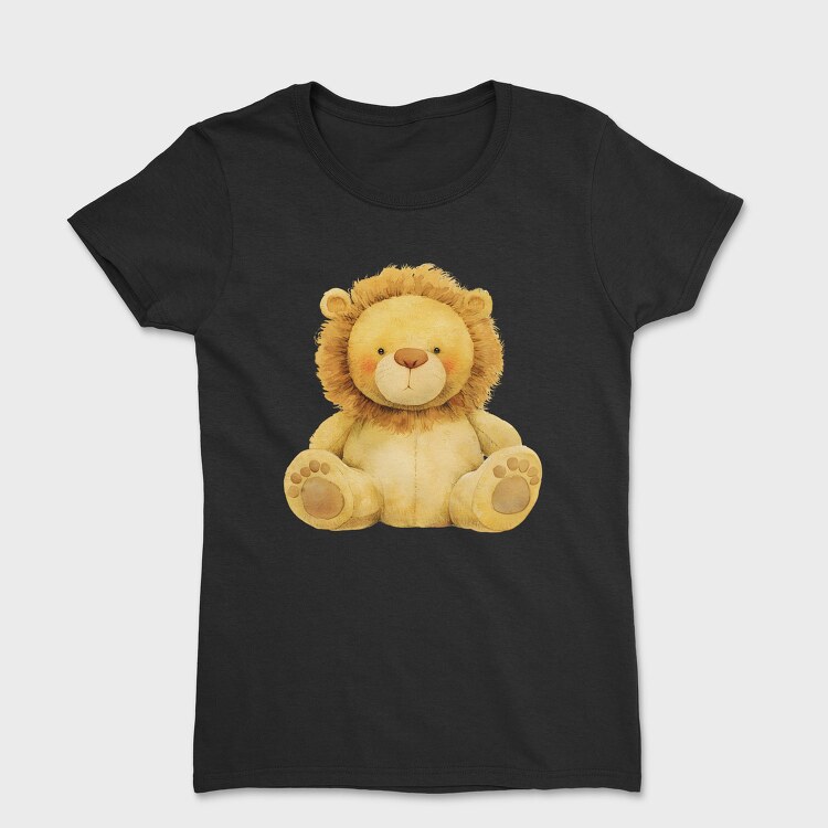 Lion Watercolor Clips, Tricou Femei