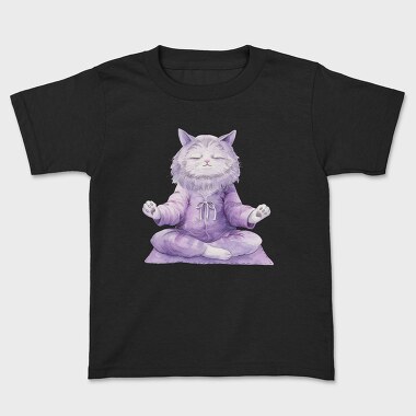 Meditating Cat Pajamas, Tricou Copii