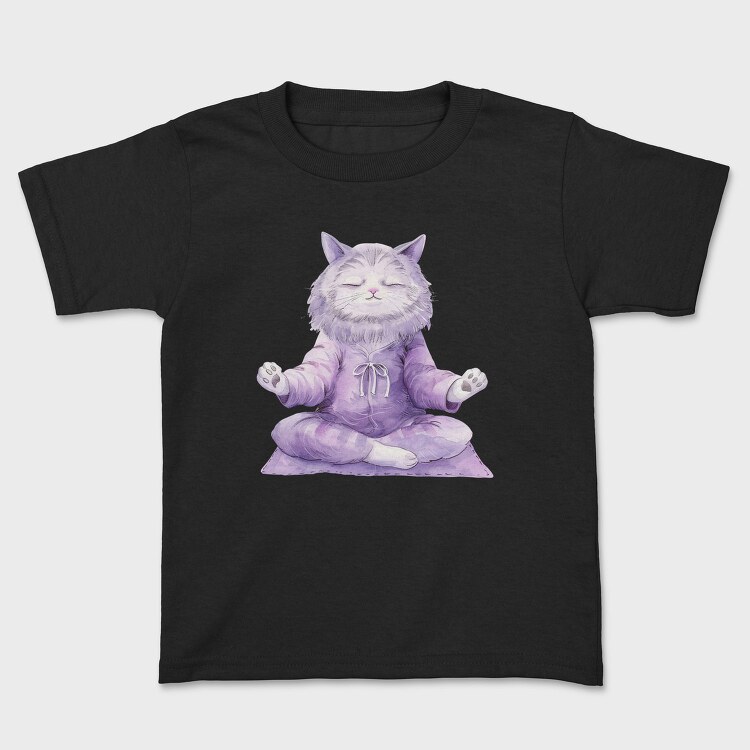 Meditating Cat Pajamas, Tricou Copii
