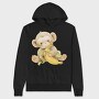 Monkey Banana Clips, Hanorac Oversize Barbati (Unisex)