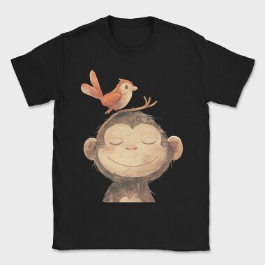 Monkey Bird Stack, Tricou Barbati (Unisex)