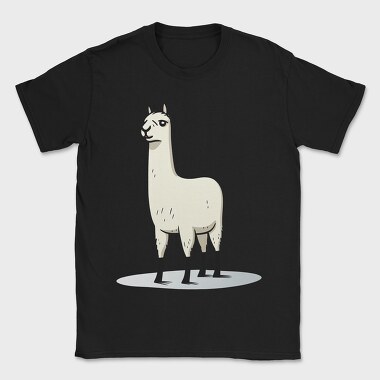 Llama Standing Up, Tricou Barbati (Unisex)