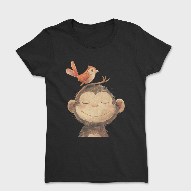 Monkey Bird Stack, Tricou Femei