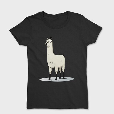 Llama Standing Up, Tricou Femei