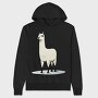 Llama Standing Up, Hanorac Oversize Barbati (Unisex)