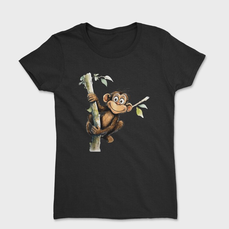 Monkey Climbing Tree, Tricou Femei