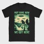 Dog and Cat Ufo, Tricou Barbati (Unisex)