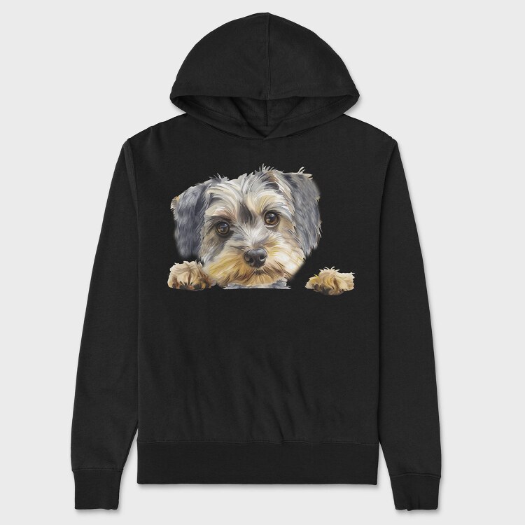 Loewchen Peeking Face, Hanorac Oversize Barbati (Unisex)