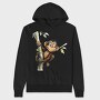 Monkey Climbing Tree, Hanorac Oversize Barbati (Unisex)