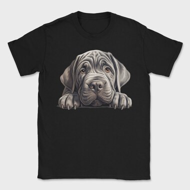 Neapolitan Mastiff Peeking, Tricou Barbati (Unisex)