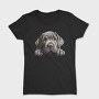 Neapolitan Mastiff Peeking, Tricou Femei
