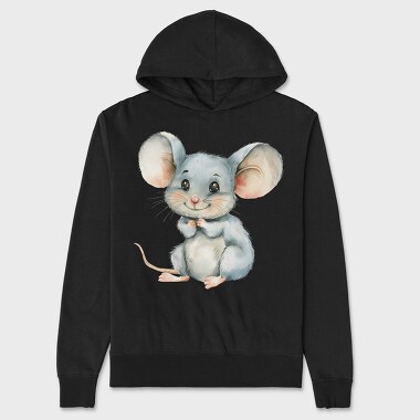 Mouse Smiling Forest, Hanorac Oversize Barbati (Unisex)