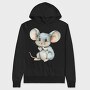 Mouse Smiling Forest, Hanorac Oversize Barbati (Unisex)