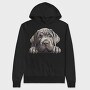 Neapolitan Mastiff Peeking, Hanorac Oversize Barbati (Unisex)