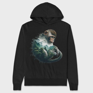Monkey Forest Island, Hanorac Oversize Barbati (Unisex)