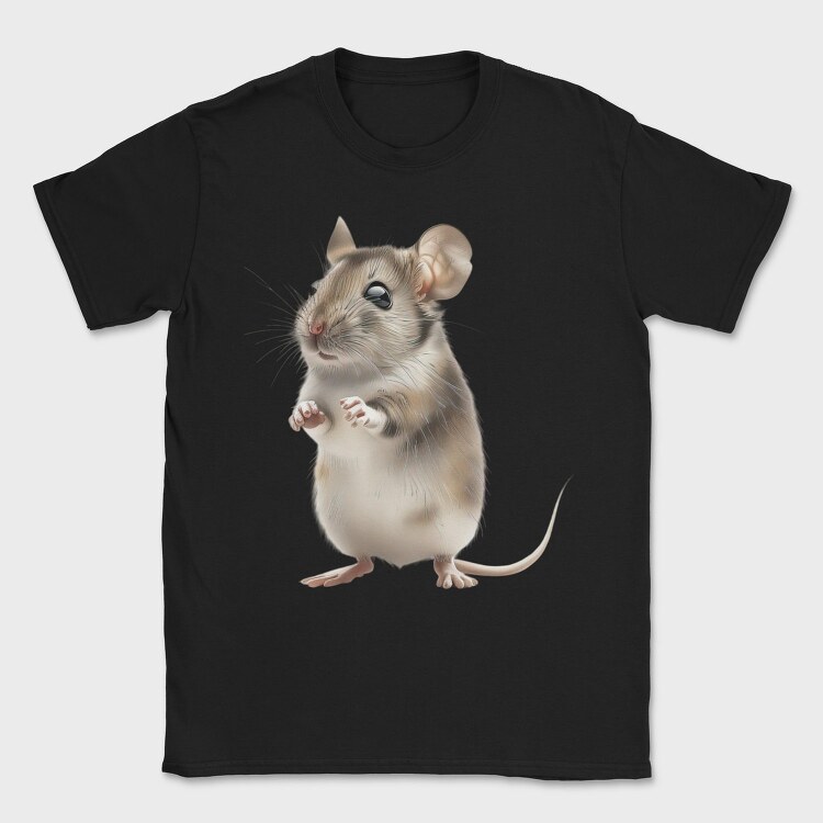 Mouse Standing Cute, Tricou Barbati (Unisex)