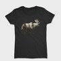Moose Forest Silhouette, Tricou Femei