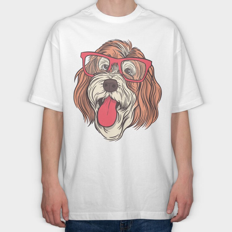 Dog Bernedoodle, Tricou Oversize Barbati (Unisex)