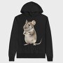 Mouse Standing Cute, Hanorac Oversize Barbati (Unisex)