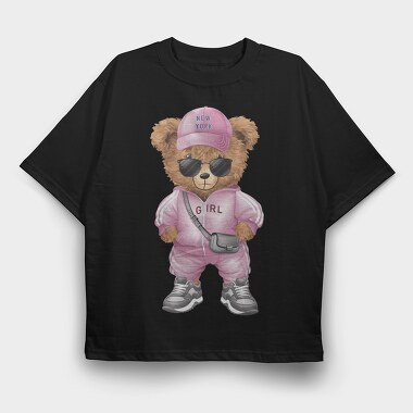 New York Girl, Tricou Oversize Barbati (Unisex)
