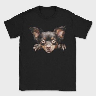 Mudi Peeking Dog, Tricou Barbati (Unisex)