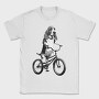 Dog on Bike, Tricou Barbati (Unisex)